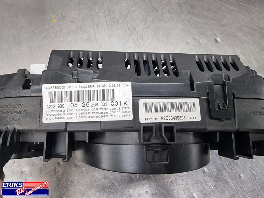 Instrumentpanel til Mercedes E-Klasse 2013-2016 (Fase 2) (W212) (W212) (A2129000825|)