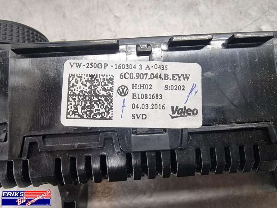 Varmeapparat betjening til VW Polo 2014-2017 (Type V, Fase 2)  (6C0907044B|)