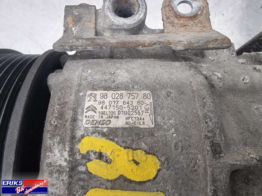 Aircondition kompressor til Citroën Berlingo 2015-2019 (Type II, Fase 2)  (DENSO|9802875780|)