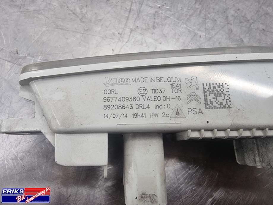 Parklykt venstre til Peugeot Partner 2008-2015 (Type II, Fase 1)  (VALEO|9677409380|)