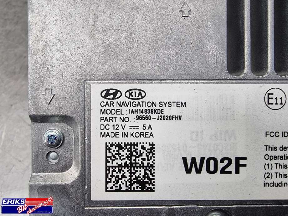Bilstereo navigasjon spiller til Kia e-Soul 2019-->> (Type III) (96560-J2020FHV|)
