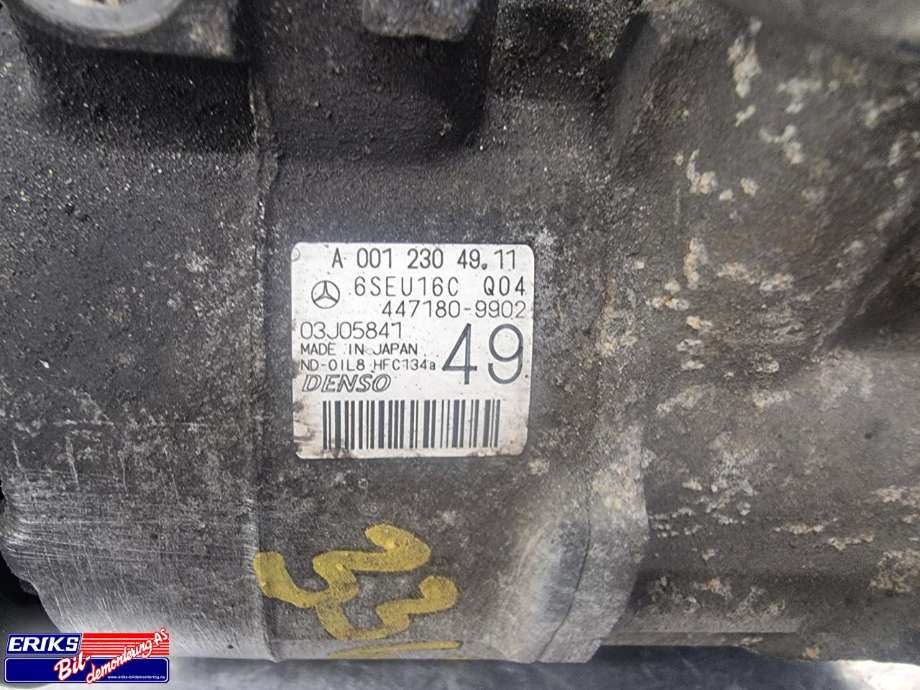 Aircondition kompressor til Mercedes C-Klasse 2007-2011 (Fase 1) (W204) (W204) (DENSO|A 001 230 49 11|)
