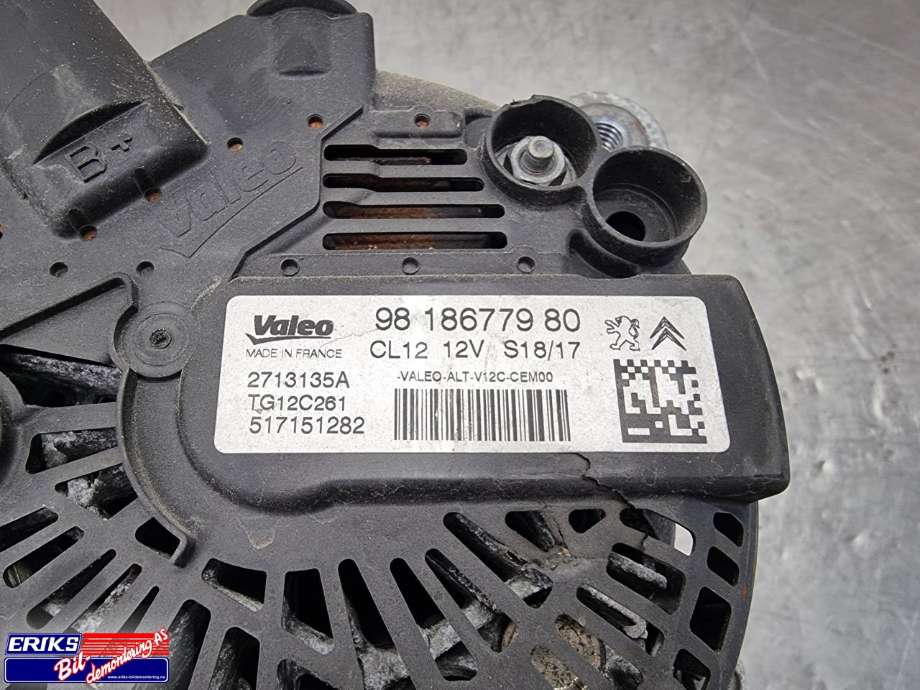 Dynamo til Peugeot 208 2012-2019 (Type I)  (VALEO|9818677980|)
