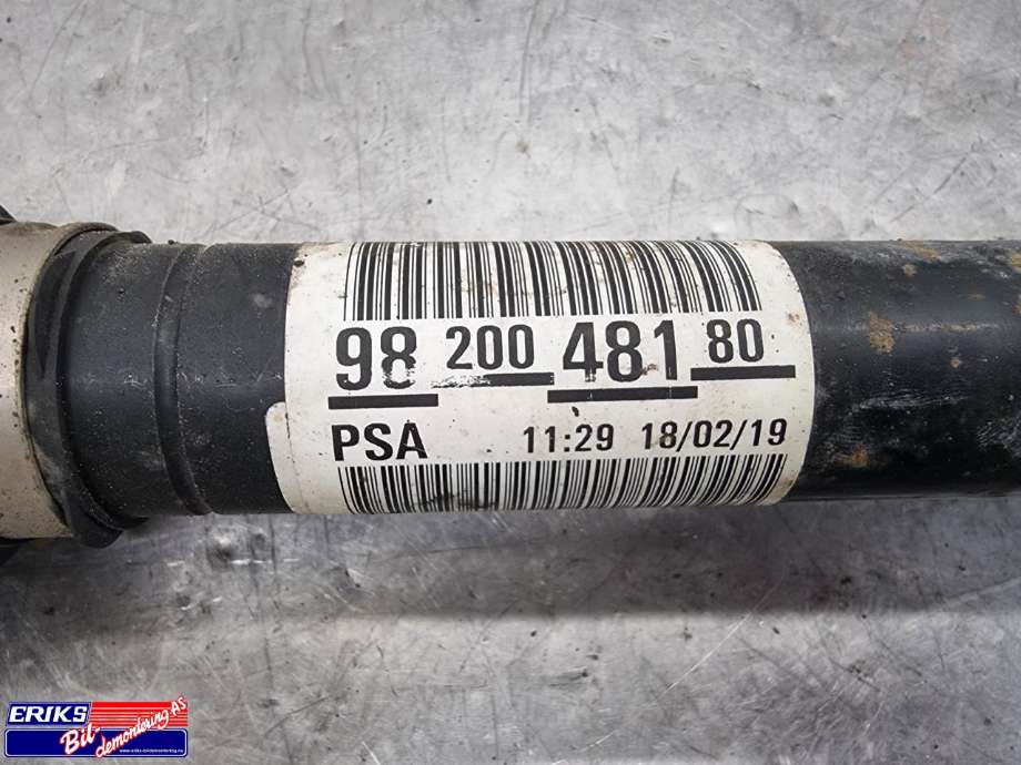 Drivaksel venstre foran, diesel/manuell til Toyota Proace 2016-->> (Type II)  (9820048180|)