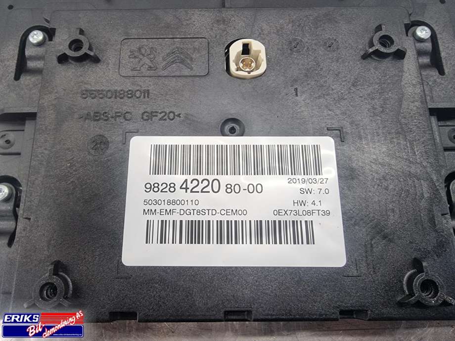 Bilstereo navigasjon skjerm til Citroën C5, Aircross 2019-->>  (9828422080|)
