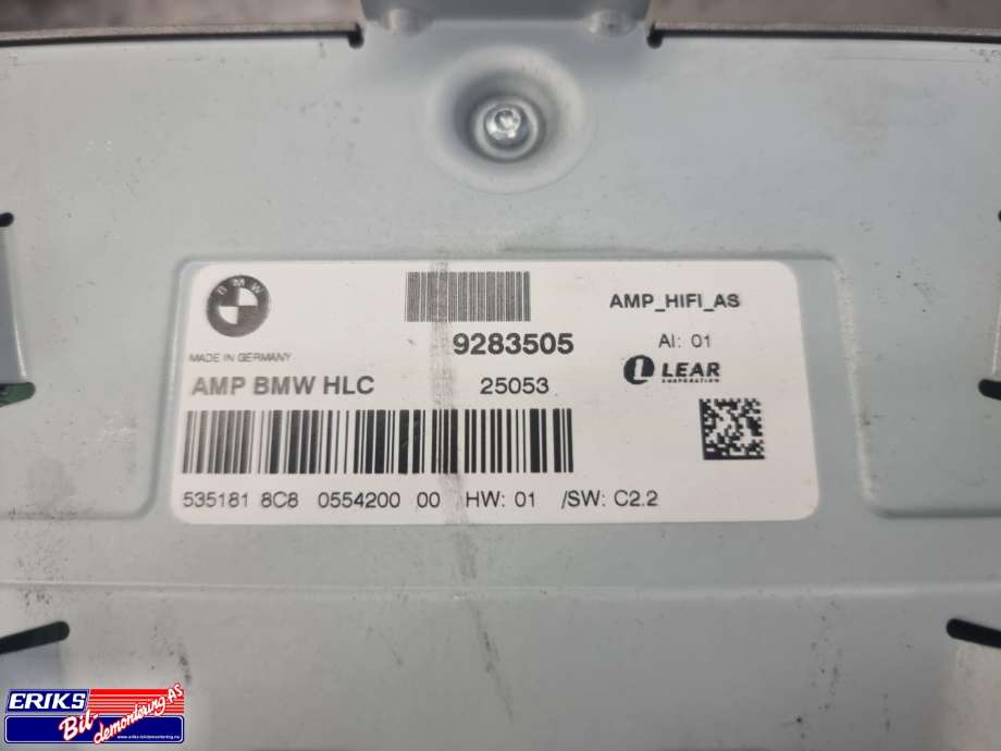 Bilstereo navigasjon til BMW 1-Serie 2011-2015 (Fase 1) (F20/F21) (F20/F21) (9302228|)