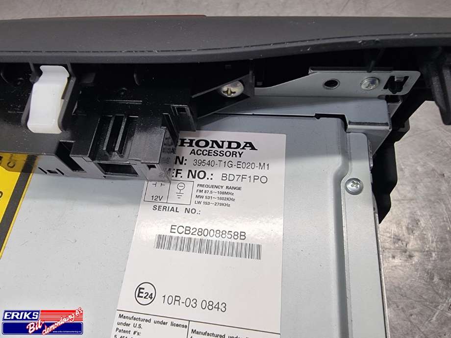 Bilstereo navigasjon til Honda CR-V 2012-2018 (Type IV) (39540-T1G-E020-M1|)