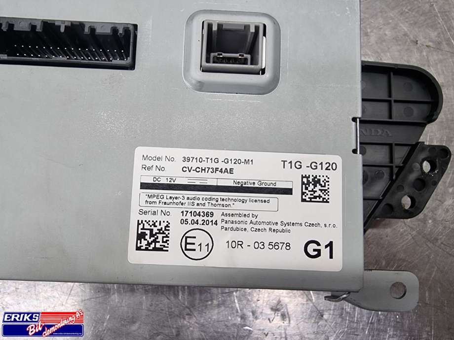 Instrument klokke til Honda CR-V 2012-2018 (Type IV)  (39710-T1G-G120-M1|)