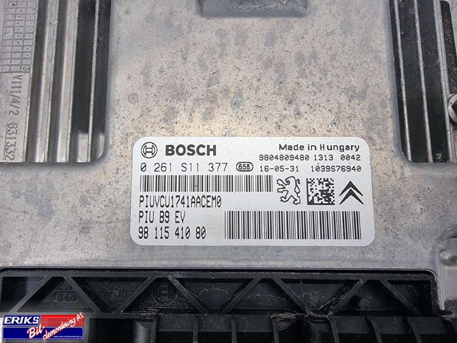 Styreenhet motor til Citroën Berlingo 2015-2019 (Type II, Fase 2) (9811541080|)