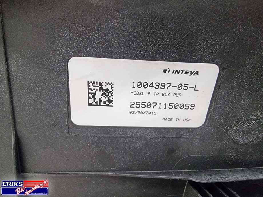 Dashbord polstring til Tesla Model S 2013-2016 (Fase 1)  (1004397-05-L|)