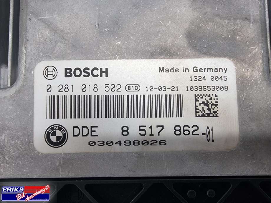 Styreenhet motor til BMW X3 2010-2017 (F25) (F25) (BOSCH|8517862|)