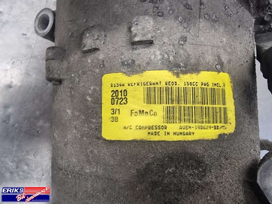 Aircondition kompressor til Ford S-Max 2010-2015 (Type I, Fase 2)  (FOMOCO|AV61-19D629-DC|1852378|1901461)