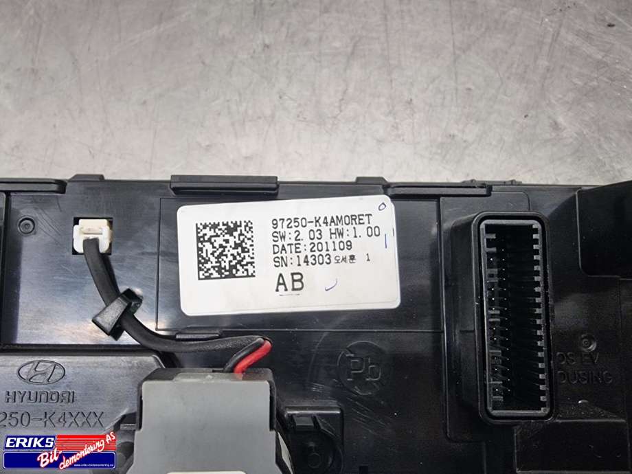 Varmeapparat betjening til Hyundai Kona 2021-2023 (Type I, Fase 2)  (97250K4AM0RET|)