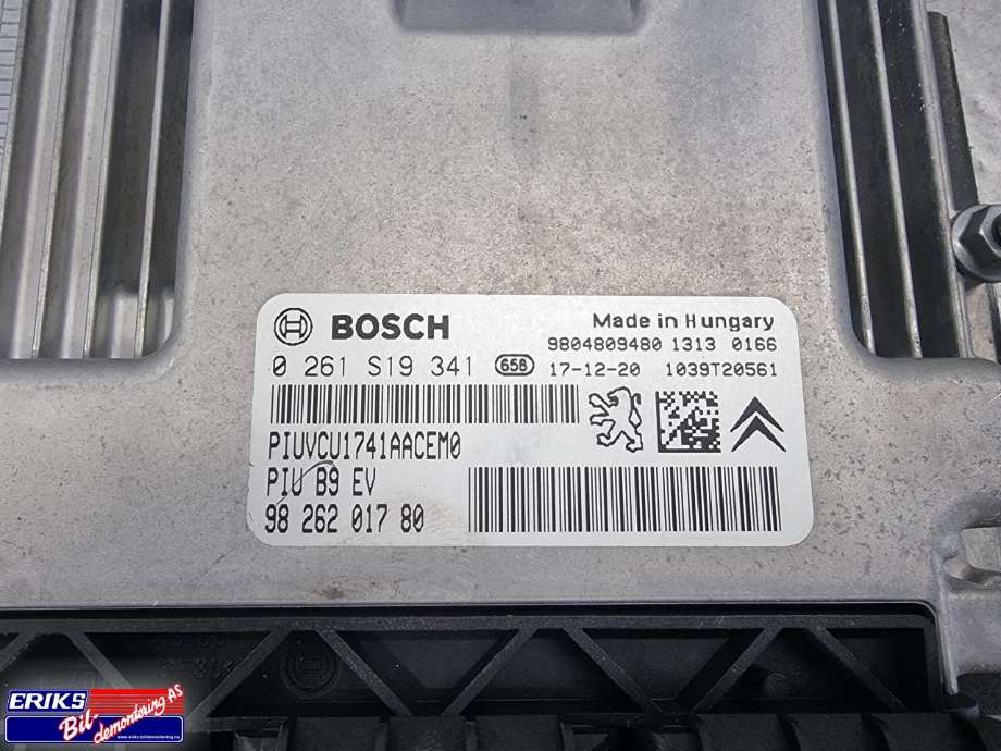 Styreenhet motor til Citroën Berlingo 2015-2019 (Type II, Fase 2)  (BOSCH|9826201780|)