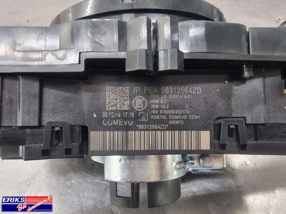 Bryter combi til Peugeot Partner 2019-->> (Type III)  (98312564ZD|)