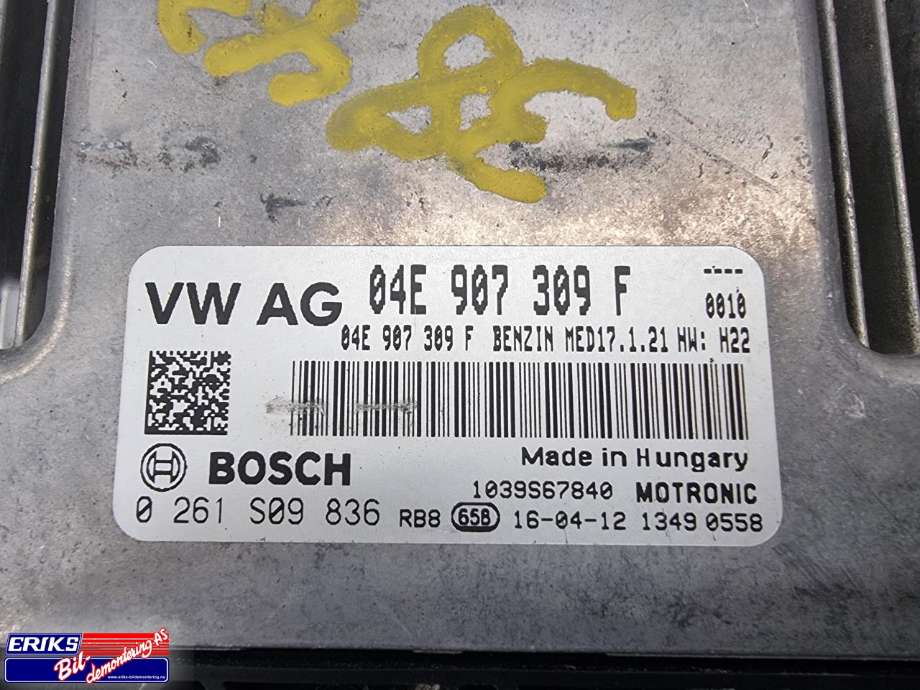 Styreenhet motor til VW Golf VII 2012-2017 (Fase 1)  (BOSCH|04E907309F|)