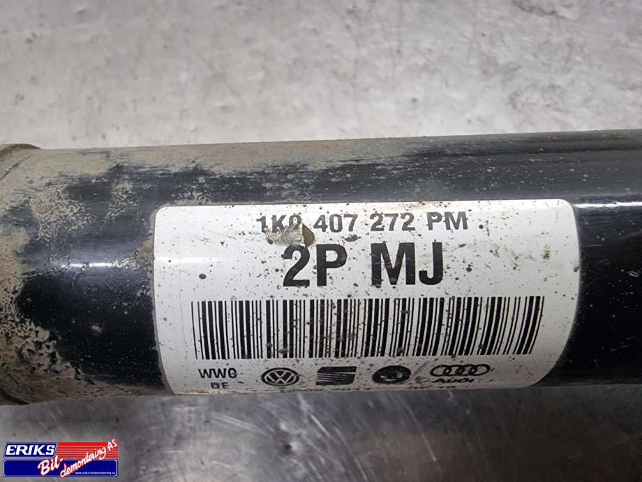 Drivaksel høyre foran, diesel/automat til VW Golf, Plus/Cross 2009-2013 (Fase 2)  (1K0407272PM|)