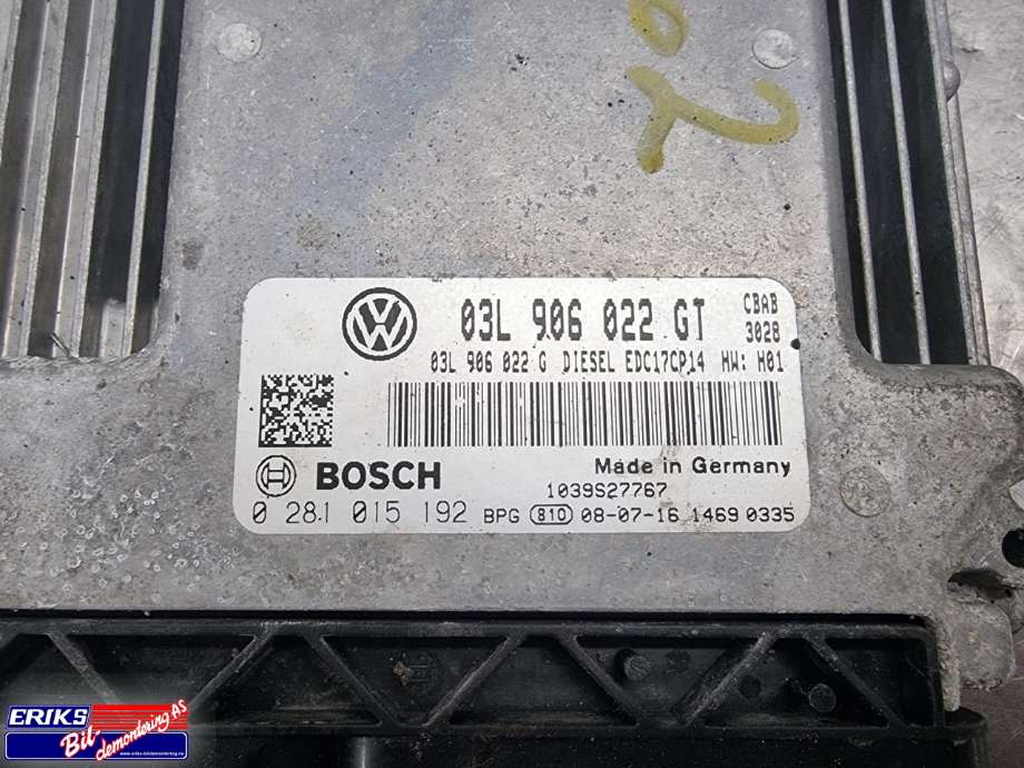 Styreenhet motor til VW Tiguan 2007-2011 (Type I, Fase 1) (BOSCH|03L906022GT|)