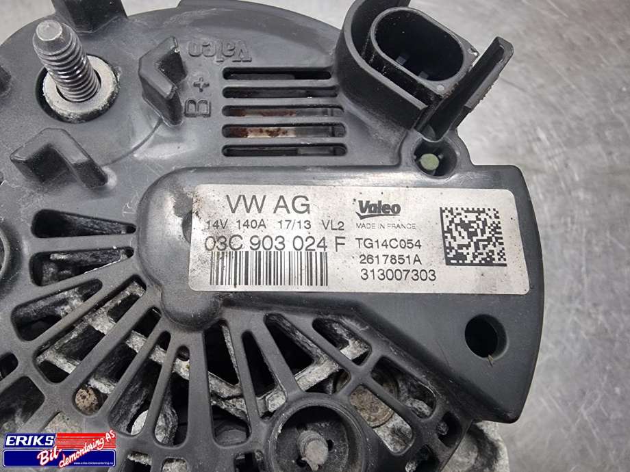 Dynamo til VW Passat 2011-2015 (B7) (B7) (VALEO|03C 903 024 F|)