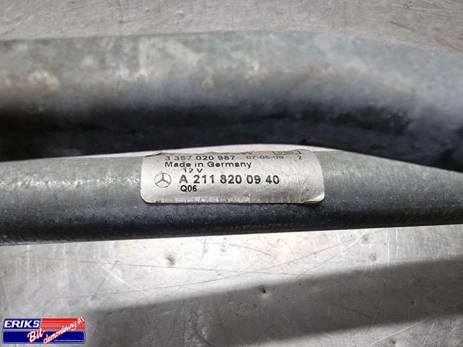 Viskermotor frontrute komplett m/overføring til Mercedes E-Klasse 2006-2009 (Fase 2) (W211) (W211) (1397220565|)