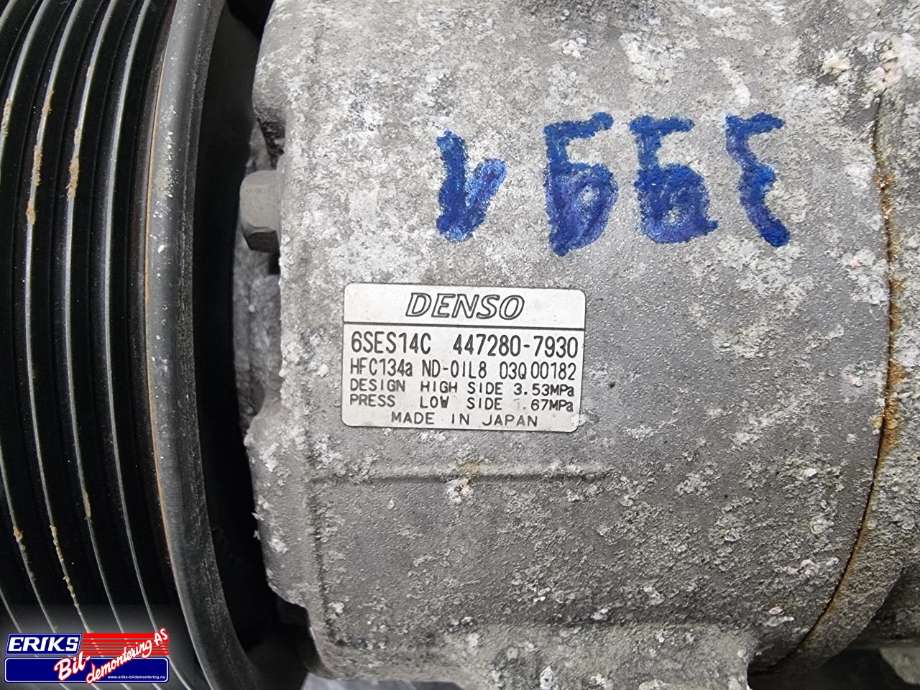 Aircondition kompressor til Toyota RAV4 2013-2015 (Type IV, Fase 1) (DENSO|447280-7930|)