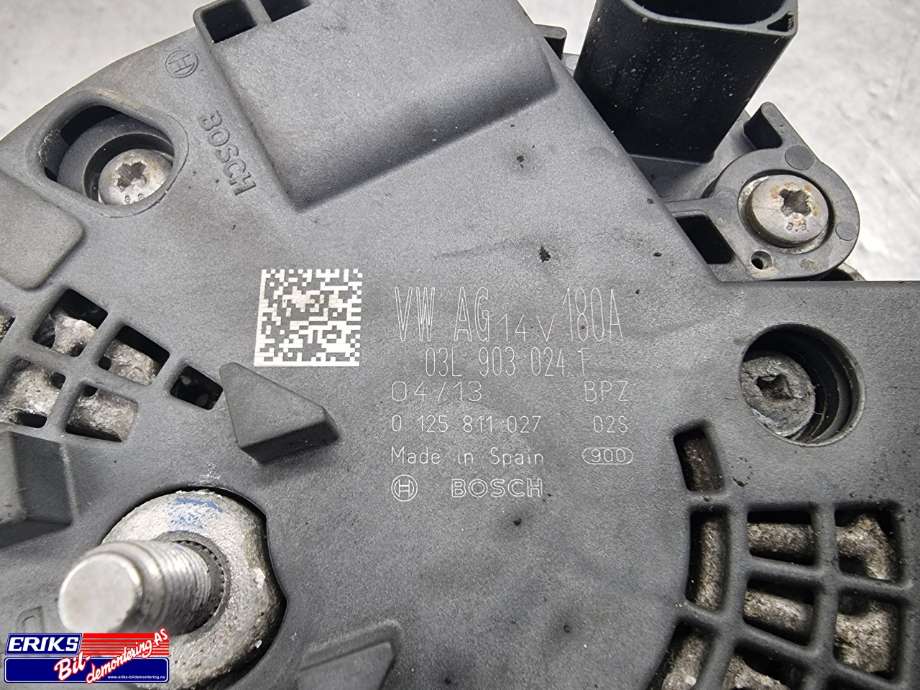 Dynamo diesel til VW Passat 2011-2015 (B7) (B7) (BOSCH|03L 903 024 K|)
