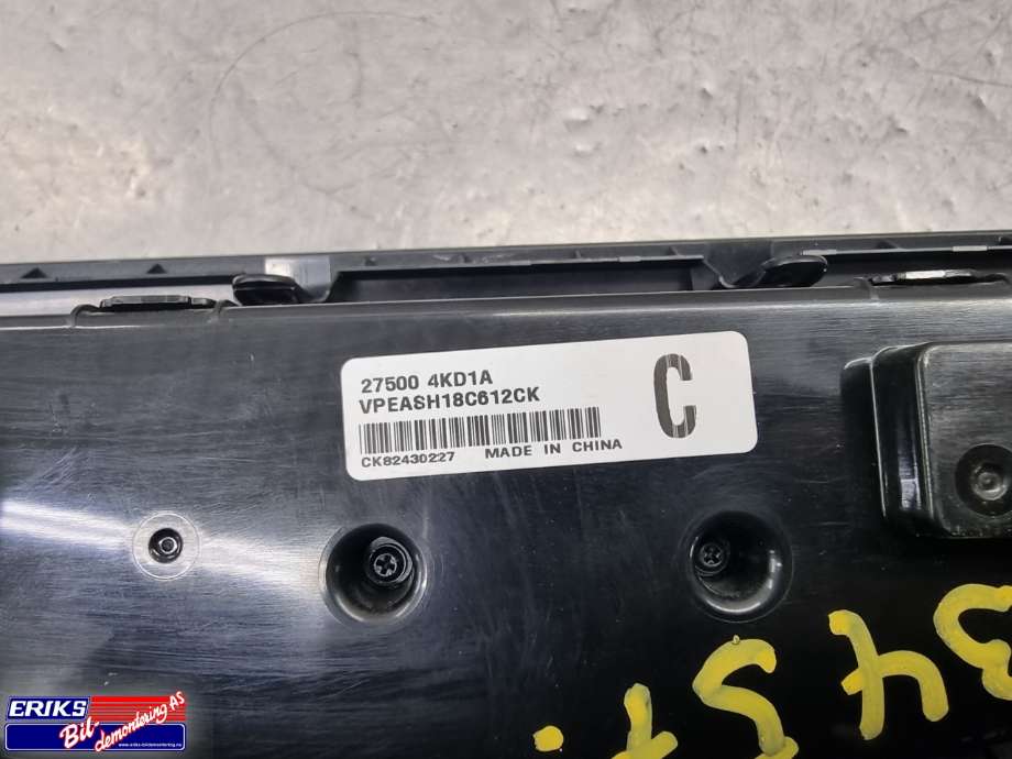 Varmeapparat betjening til Nissan Navara 2016-->> (D23) (D23) (275004KD1A|)