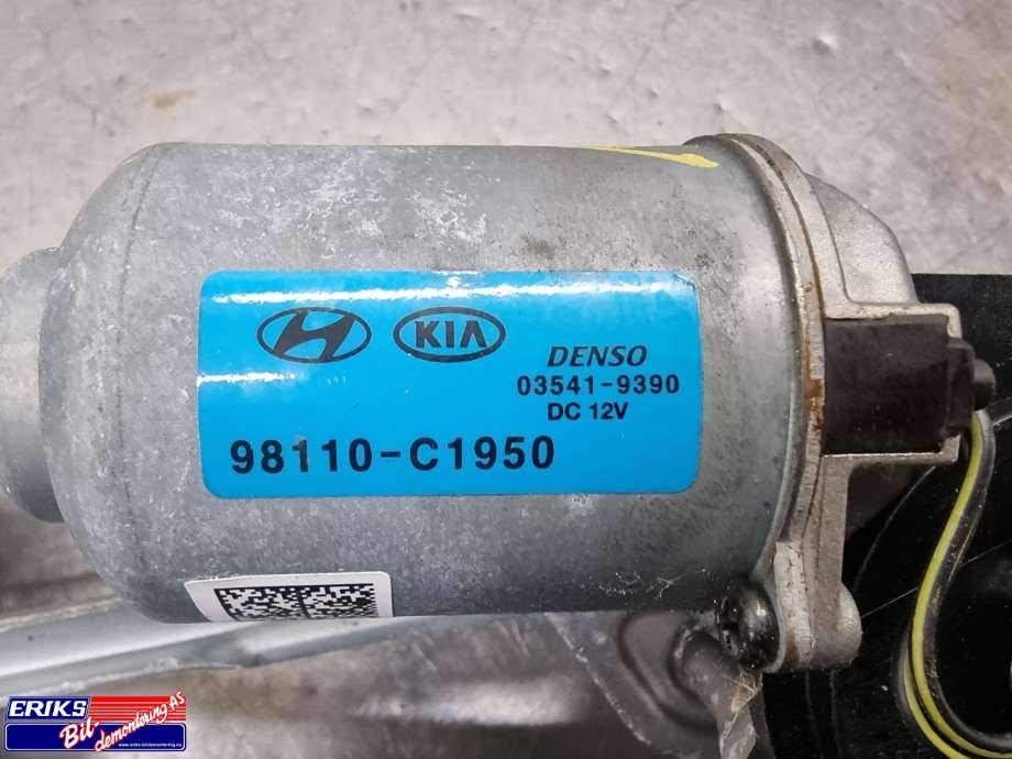 Viskermotor frontrute komplett m/overføring til Hyundai Kona 2021-2023 (Type I, Fase 2)  (98110C1950|)
