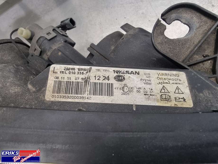 Frontlykt høyre xenon til Nissan Qashqai 2010-2014 (Type I, Fase 2)  