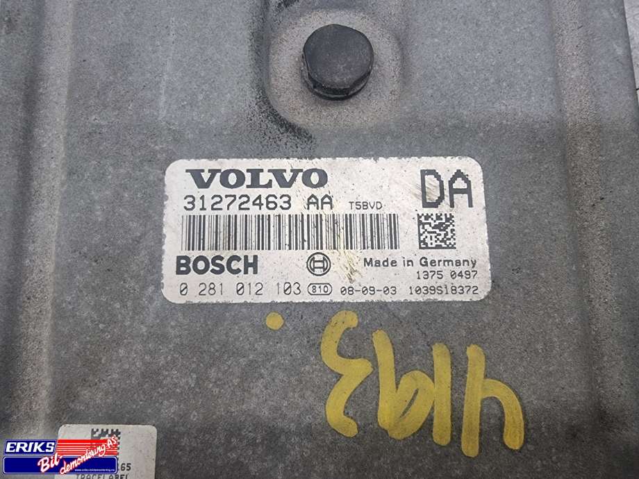 Styreenhet motor til Volvo S60 2005-2010 (Type I, Fase 2)  (BOSCH|31272463|)