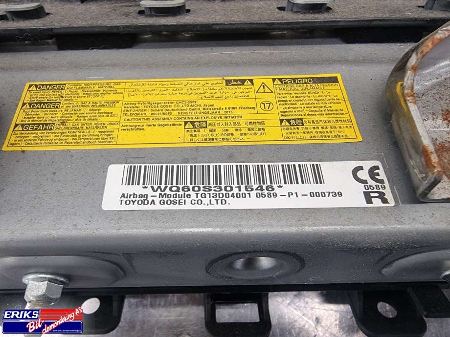 Airbag kne til Subaru Outback 2015-2020 (Type V)  (TG13D04001|)