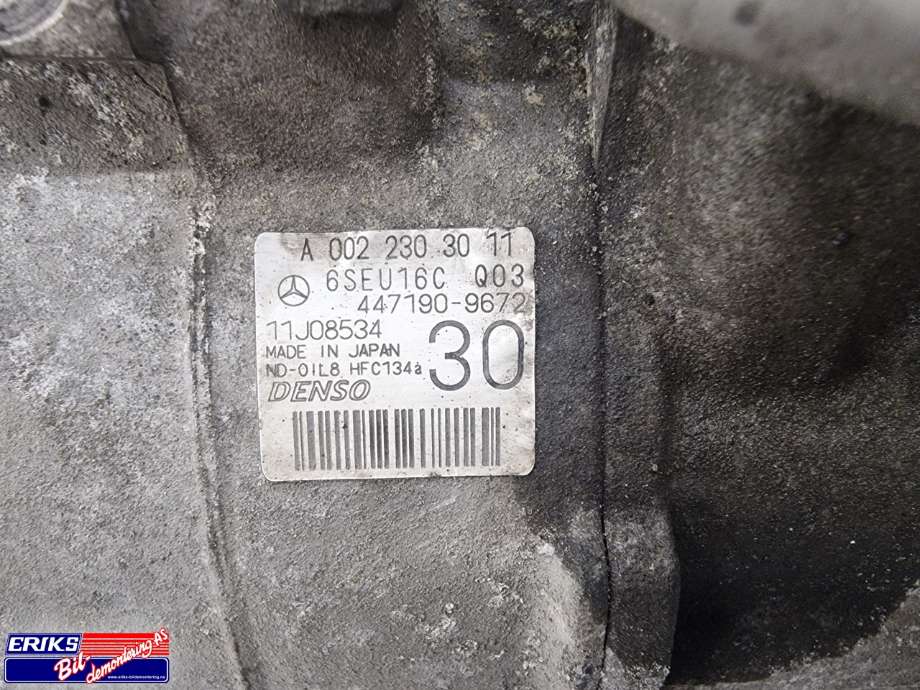 Aircondition kompressor til Mercedes C-Klasse 2007-2011 (Fase 1) (W204) (W204) 