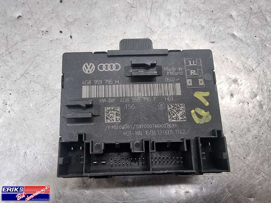Styreenhet dør venstre bak til Audi A6, 2011-2014 (Type IV, Fase 1) (C7) (C7) (4G8959795H)