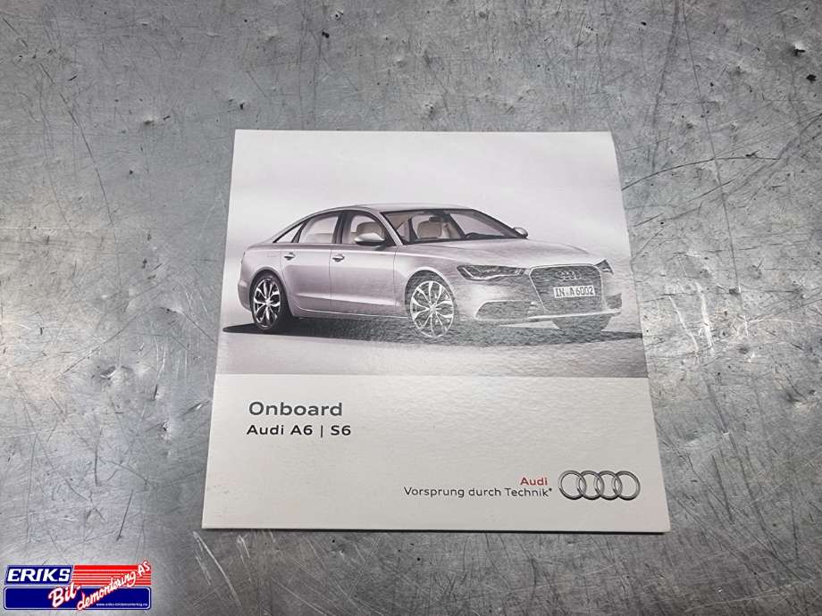 Bilstereo DVD-plate til Audi A6, 2011-2014 (Type IV, Fase 1) (C7) (C7) 