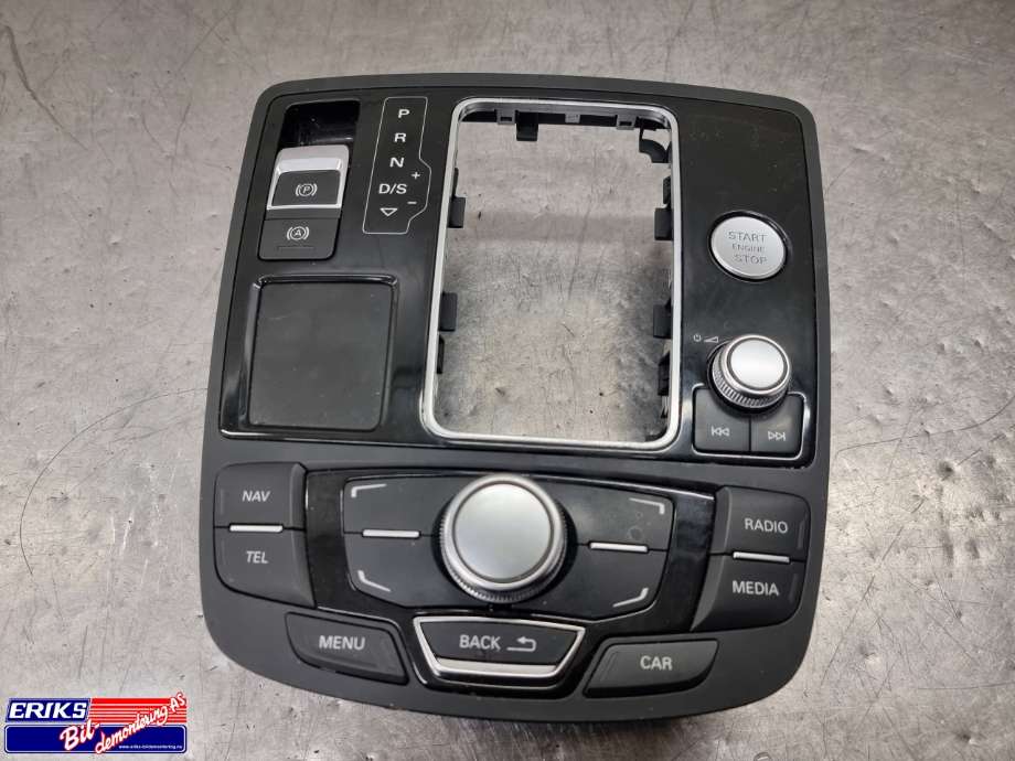 Bilstereo betjeningspanel til Audi A6, 2011-2014 (Type IV, Fase 1) (C7) (C7) 