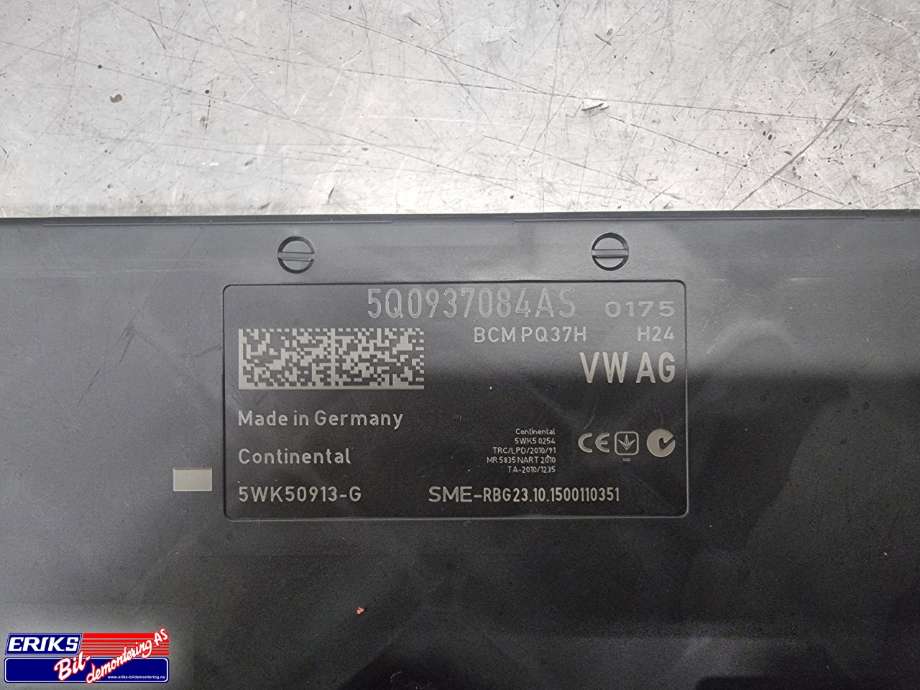 Styreenhet comfort (BCM) til VW Golf VII 2012-2017 (Fase 1)  (5Q0937084AS|)