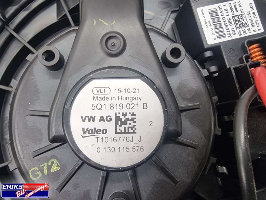 Varmeapparat motor til VW Golf VII 2012-2017 (Fase 1)  (5Q1819021B|)