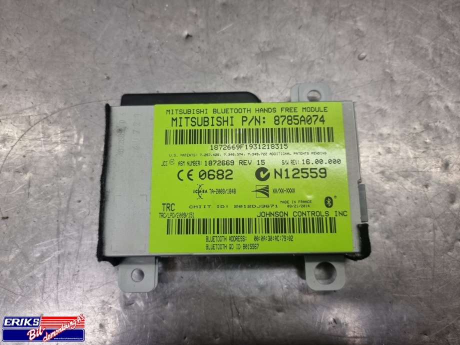 Styreenhet diverse til Mitsubishi Outlander 2012-2015 (Type III, Fase 1) (8785A074|)
