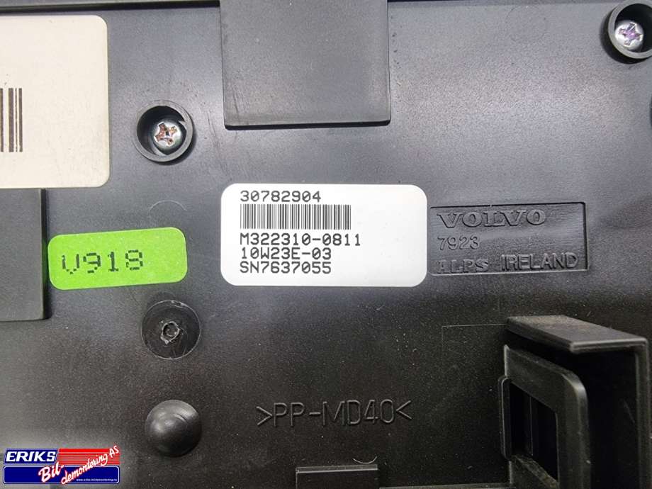 Varmeapparat betjening til Volvo XC60 2008-2013 (Type I, Fase 1)  (30782904|)