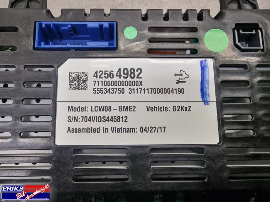Instrumentpanel til Opel Ampera-e 2017-->> (Type II)  (42564982|)