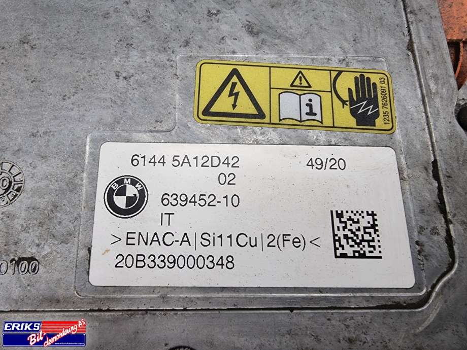 Batterilader (OBC - On Board Charger) til BMW i3 2013-2022  (61445A12D42|)