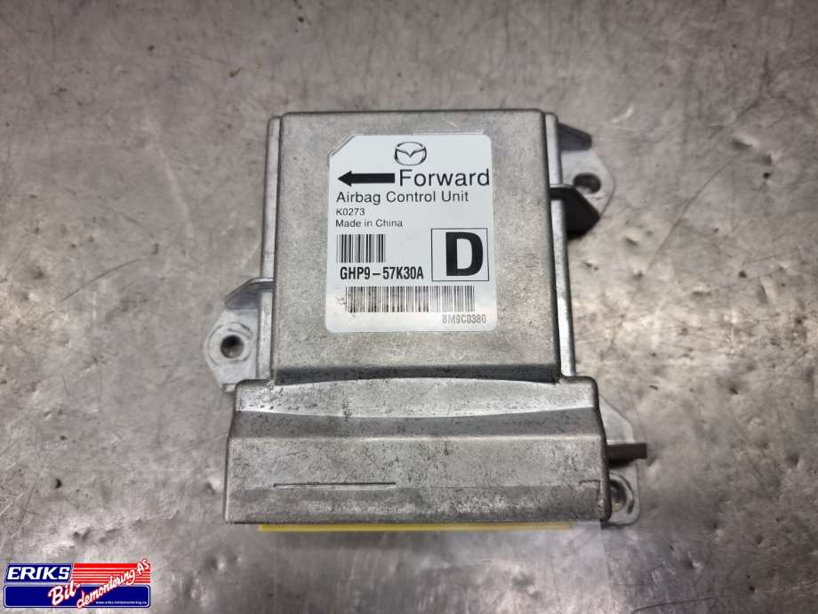 Airbag elektronikk til Mazda 6, 2013-2015 (Type III, Fase 1)  (GHP957K30A)