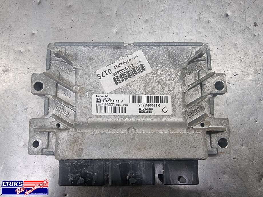 Styreenhet motor til Renault Kangoo, 2008-2021 (Type II) (CONTINENTAL|237D40064R)