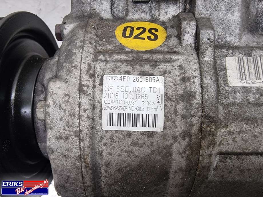 Aircondition kompressor til Audi A6, Allroad 2008-2011 (Type II, Fase 2) (C6) (C6) (4F0260805AJ|)