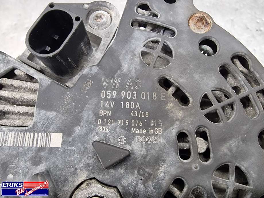 Dynamo diesel til Audi A6, Allroad 2008-2011 (Type II, Fase 2) (C6) (C6) (059903018E|)