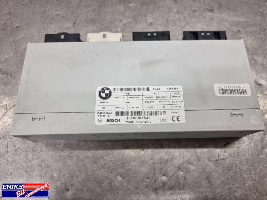 Styreenhet elektrisk bakluke til BMW 3-Serie, 2012-2018 (F30/F31/F34) (F30/F31/F34) (61357381251)