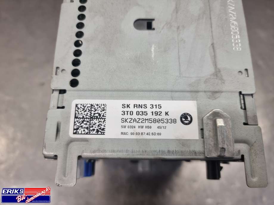 Bilstereo navigasjon til Škoda Superb 2008-2015 (Type II)  (3T0035192K|)