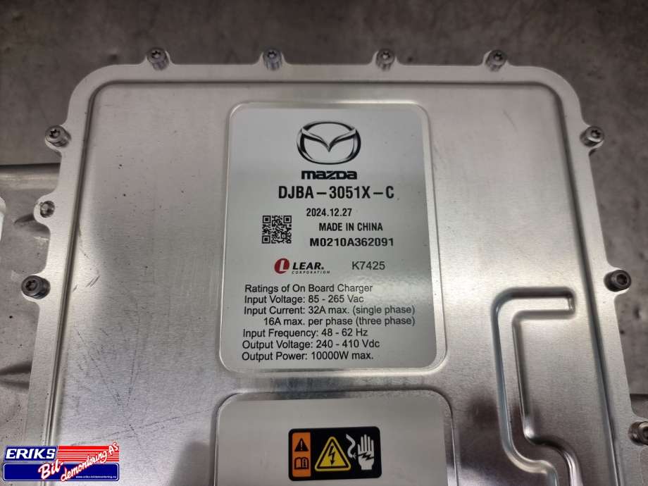 Batterilader (OBC - On Board Charger) til Mazda MX-30 2020-->> (DJBA-3051X-C|)