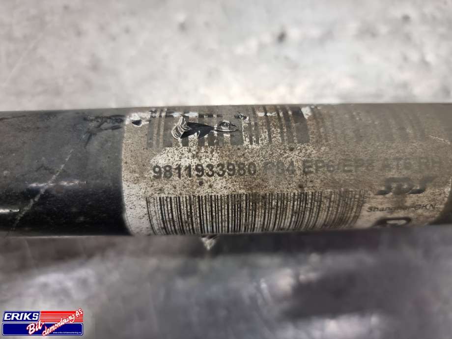 Drivaksel høyre foran, bensin/automat til Peugeot 3008 2016-->> (Type II)  (9811933980|)