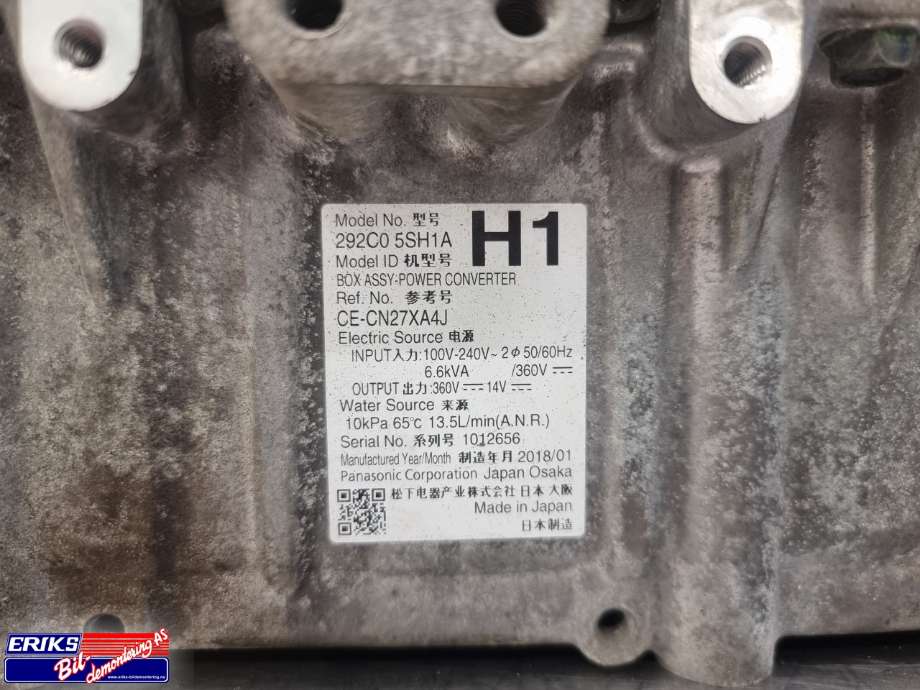 Batterilader (OBC - On Board Charger) til Nissan Leaf 2018-->> (Type II)  (292C05SH1A|)